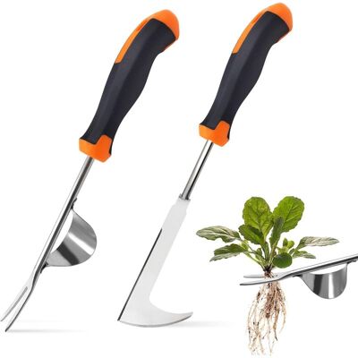 Vision 2 Pièces Désherbeur Manuel Acier Inoxydable Arrache Mauvaise Herbe,arrache Pissenlit Couteau Désherbeur Désherbeurs Manuels Tire Racine Outils Jardinage Grattoir Jardin Avec Manche - Publicité Vision 2 Pièces Désherbeur Manuel Acier Inoxydable Arrache Mauvaise Herbe,arrache Pissenlit Couteau Désherbeur Désherbeurs Manuels Tire Racine Outils Jardinage Grattoir Jardin Avec Manche - Publicité