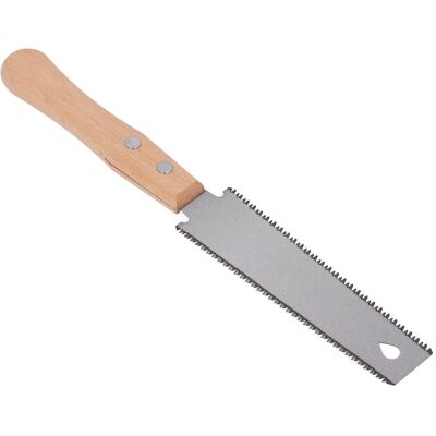 NANNIGR Scie À Tirer Manuelle Avec Manche En Bois De Hêtre, Lame En Acier Sk5, Dents Fines Double Face Pour Le Jardinage Et Le Travail Du Bois - Publicité NANNIGR Scie À Tirer Manuelle Avec Manche En Bois De Hêtre, Lame En Acier Sk5, Dents Fines Double Face Pour Le Jardinage Et Le Travail Du Bois - Publicité