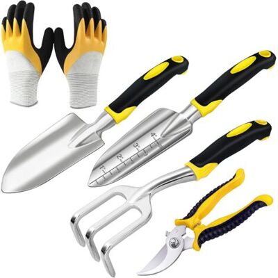 NO BRAND Pair Ensemble D'Outils De Jardin Ensemble D'Outils De Jardin En Aluminium Lot De 5 - Publicité NO BRAND Pair Ensemble D'Outils De Jardin Ensemble D'Outils De Jardin En Aluminium Lot De 5 - Publicité
