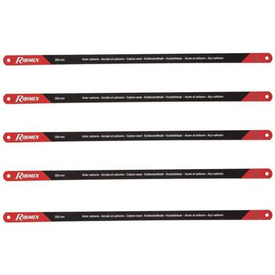 Lot De 5 Lames Pour Scie À Métaux 30 Cm - Acier - Résistantes Et Précises - D-work - Publicité Lot De 5 Lames Pour Scie À Métaux 30 Cm - Acier - Résistantes Et Précises - D-work - Publicité