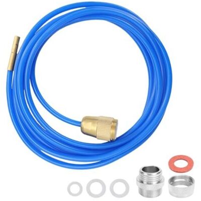 JUSCH Déboucheur Haute Pression, Tuyau De Débouchage Pour Robinets, 3 Mètres De Long, Avec Buse En Laiton Et Joints Pour Tuyaux M22, M24 Et 1/2 Pouce, Bleu - Publicité JUSCH Déboucheur Haute Pression, Tuyau De Débouchage Pour Robinets, 3 Mètres De Long, Avec Buse En Laiton Et Joints Pour Tuyaux M22, M24 Et 1/2 Pouce, Bleu - Publicité
