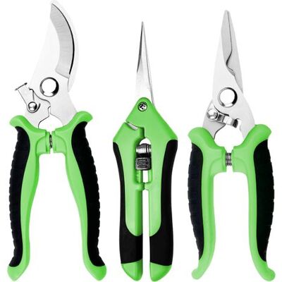 OEM Ensemble De 3 Outils De Jardinage : Ciseaux De Jardin, Sécateur Professionnel, Coupe-branches, Pour Plantes, Fleurs, Branches Et Bonsaïs. Publicité OEM Ensemble De 3 Outils De Jardinage : Ciseaux De Jardin, Sécateur Professionnel, Coupe-branches, Pour Plantes, Fleurs, Branches Et Bonsaïs. Publicité