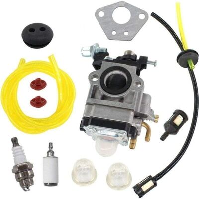 JUSCH Carburateur Kit Pour Moteur De Débroussailleuse 52cc 49cc 43cc Bougie D'Allumage Filtre À Essence. Publicité JUSCH Carburateur Kit Pour Moteur De Débroussailleuse 52cc 49cc 43cc Bougie D'Allumage Filtre À Essence. Publicité