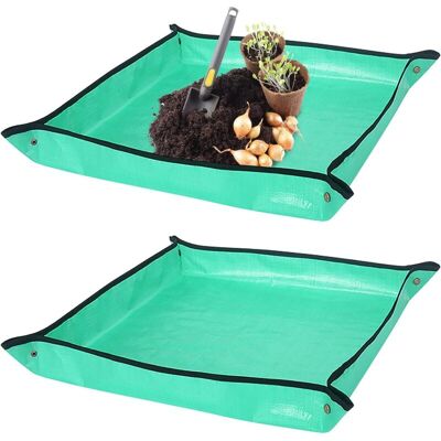 OEM Tapis De Jardinage Imperméable Tapis De Plantation De Fleurs Pliable 100 X 100 Cm Outils De Rempotage(2pcs) - Publicité OEM Tapis De Jardinage Imperméable Tapis De Plantation De Fleurs Pliable 100 X 100 Cm Outils De Rempotage(2pcs) - Publicité