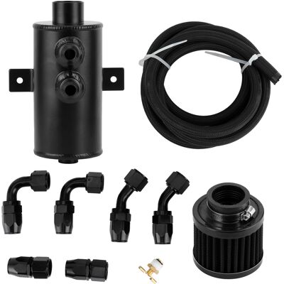 WEYTOLL Kit De Récupération D'Huile Moteur 750ml, Déflecteur Universel En Aluminium An10 Avec Filtre De Raccord De Tuyau - Publicité WEYTOLL Kit De Récupération D'Huile Moteur 750ml, Déflecteur Universel En Aluminium An10 Avec Filtre De Raccord De Tuyau - Publicité