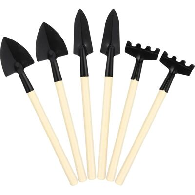 SUPERWISE Kit De Mini-outils De Jardinage, 8 Pièces Truelle, Râteau Et Pelle À Manche En Bois Petits Outils De Jardin Pour Repiquage De Semis Plantation De Bonsaïs Jardinage - Publicité SUPERWISE Kit De Mini-outils De Jardinage, 8 Pièces Truelle, Râteau Et Pelle À Manche En Bois Petits Outils De Jardin Pour Repiquage De Semis Plantation De Bonsaïs Jardinage - Publicité