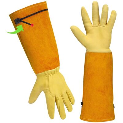 MOXIE Gants Jardinage Femme/ Homme Gants De Travail Cuir - Gants De Jardinage Cadeau Jardinage Outillage Gants Anti Coupure Gants Rosiers Epineux Outils Jardinage Long Gant Jardinage Femme Homme Gant Jardin - Publicité MOXIE Gants Jardinage Femme/ Homme Gants De Travail Cuir - Gants De Jardinage Cadeau Jardinage Outillage Gants Anti Coupure Gants Rosiers Epineux Outils Jardinage Long Gant Jardinage Femme Homme Gant Jardin - Publicité