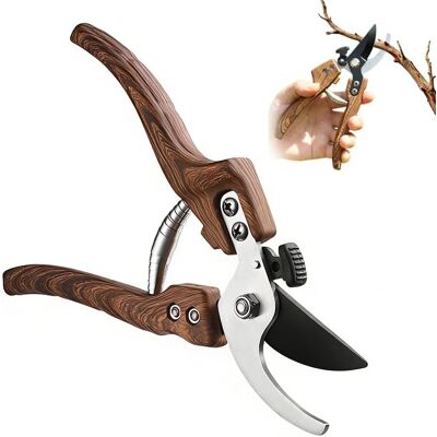 Generic Cisaille De Jardin, Cisailles À Plantes Pour Le Jardinage Avec Lame En Acier Sk5 Tranchante, Poignées Ergonomiques Et Ressort Intégré Dans La Poignée - Publicité Generic Cisaille De Jardin, Cisailles À Plantes Pour Le Jardinage Avec Lame En Acier Sk5 Tranchante, Poignées Ergonomiques Et Ressort Intégré Dans La Poignée - Publicité
