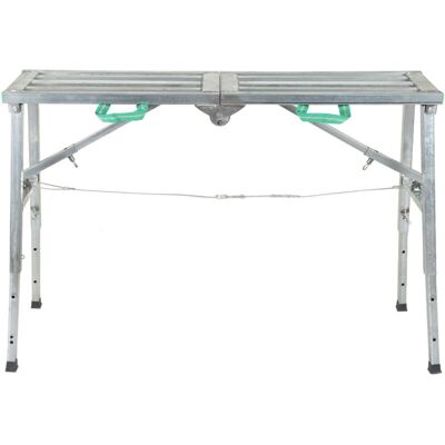 ETNZEBC Plate-forme De Travail Pliante Réglable De 60 À 90 Cm, Échafaudage Épais En Aluminium, Banc D'Échelle À Cloison Sèche - Publicité ETNZEBC Plate-forme De Travail Pliante Réglable De 60 À 90 Cm, Échafaudage Épais En Aluminium, Banc D'Échelle À Cloison Sèche - Publicité