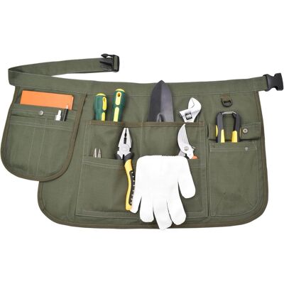 SYMOLEXA 1 - Tablier De Jardinage - Tablier En Toile - Poches Multiples Et Ceinture Réglable Pour Outils Et Accessoires Usage Professionnel Et Loisirs Noir 65x36cm - Publicité SYMOLEXA 1 - Tablier De Jardinage - Tablier En Toile - Poches Multiples Et Ceinture Réglable Pour Outils Et Accessoires Usage Professionnel Et Loisirs Noir 65x36cm - Publicité