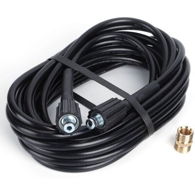 Melissa Tuyau Extension 10m Filetage Femelle M22 Avec Adaptateur Mâle Pour Nettoyage Haute Pression - Publicité Melissa Tuyau Extension 10m Filetage Femelle M22 Avec Adaptateur Mâle Pour Nettoyage Haute Pression - Publicité
