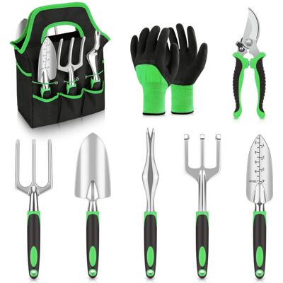 Melissa Ensemble Outils Jardinage 8 Pièces Durables Avec Sac Et Gants, Cadeau Jardinier - Vert - Publicité Melissa Ensemble Outils Jardinage 8 Pièces Durables Avec Sac Et Gants, Cadeau Jardinier - Vert - Publicité
