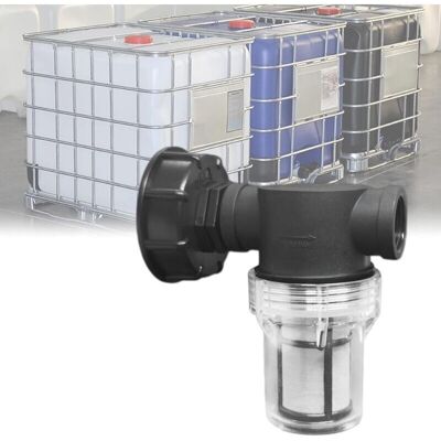 ENOWELIR Robinet Raccord Cuve 1000 L Pour Collecteur Eau De Pluie – Articulation Jardin Avec Filtre Intégré Et Adaptateur Ibc S60x6 (3/4″ Filetage Intérieur) - Publicité ENOWELIR Robinet Raccord Cuve 1000 L Pour Collecteur Eau De Pluie – Articulation Jardin Avec Filtre Intégré Et Adaptateur Ibc S60x6 (3/4″ Filetage Intérieur) - Publicité