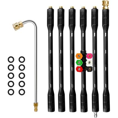 AAMIRA Système De Tige D'Extension Pour Nettoyeur De Gouttière Avec Plusieurs Types De Pulvérisation, Ensemble D'Outils De Fixation Pour Nettoyeur Haute Pression - Publicité AAMIRA Système De Tige D'Extension Pour Nettoyeur De Gouttière Avec Plusieurs Types De Pulvérisation, Ensemble D'Outils De Fixation Pour Nettoyeur Haute Pression - Publicité