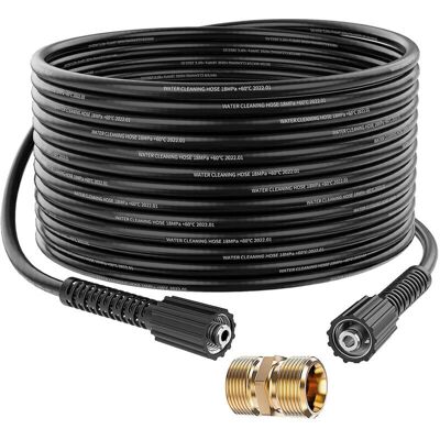 Scotch Tuyau De Rechange D'Extension Pour Nettoyeur Haute Pression 10m, 2000 Psi M22 Femelle Flexible Avec M22 Fileté Mâle Remplacement Connecteur Pour Karcher Standard M22-14 Connexion - Publicité Scotch Tuyau De Rechange D'Extension Pour Nettoyeur Haute Pression 10m, 2000 Psi M22 Femelle Flexible Avec M22 Fileté Mâle Remplacement Connecteur Pour Karcher Standard M22-14 Connexion - Publicité