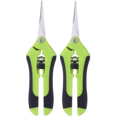 MOXIE Lot De 2 Ciseaux Pour Élaguer Des Ciseaux À Élaguer Manuel En Acier Inoxydable Professionnel (vert) - Publicité MOXIE Lot De 2 Ciseaux Pour Élaguer Des Ciseaux À Élaguer Manuel En Acier Inoxydable Professionnel (vert) - Publicité