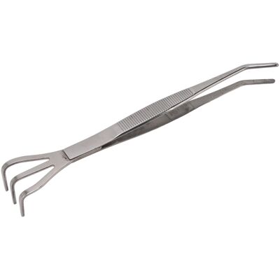 MCKENSA Râteau À Racines Avec Pince À Épiler, 3 Dents, En Acier Inoxydable, Pour Ameublir La Terre, Outil Pour Bonsaï Avec Manche Ergonomique Coudé - Publicité MCKENSA Râteau À Racines Avec Pince À Épiler, 3 Dents, En Acier Inoxydable, Pour Ameublir La Terre, Outil Pour Bonsaï Avec Manche Ergonomique Coudé - Publicité