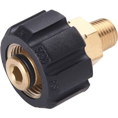 Scotch Aiperq – Adaptateur Nettoyeur Haute Pression M22 Femelle Vers Npt Mâle 1/4'' – Pression 5000 Psi – Pour Lavage Efficace Et Réduction De Fatigue - Publicité Scotch Aiperq – Adaptateur Nettoyeur Haute Pression M22 Femelle Vers Npt Mâle 1/4'' – Pression 5000 Psi – Pour Lavage Efficace Et Réduction De Fatigue - Publicité
