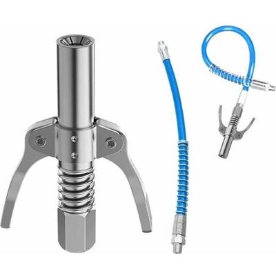 MEMKEY Coupleur G Pour Pompe À Graisse 1/8 Npt – Acier Inoxydable – Tuyau Flexible 30 Mm – Compatible Pistolets Graisseurs Pneumatiques Et Manuels - Publicité MEMKEY Coupleur G Pour Pompe À Graisse 1/8 Npt – Acier Inoxydable – Tuyau Flexible 30 Mm – Compatible Pistolets Graisseurs Pneumatiques Et Manuels - Publicité