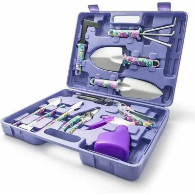 AHLSEN Bravix 10 Pièces Kit Outils Du Jardinier Outils De Jardinage Kit Cadeau Poignée Ergonomique Avec Mallette De Rangement Anti-rouille Truelle Rateau Désherbeur Cisaillement Pulvérisateur Pelle. Publicité AHLSEN Bravix 10 Pièces Kit Outils Du Jardinier Outils De Jardinage Kit Cadeau Poignée Ergonomique Avec Mallette De Rangement Anti-rouille Truelle Rateau Désherbeur Cisaillement Pulvérisateur Pelle. Publicité