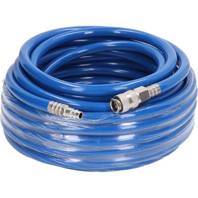 NANNIGR Tuyau D'Air 15m 49,21 Pieds De Longueur, Tube Haute Pression En Pvc Léger Et Flexible Avec Connecteur Rapide Npt 1/4 Pouces - Publicité NANNIGR Tuyau D'Air 15m 49,21 Pieds De Longueur, Tube Haute Pression En Pvc Léger Et Flexible Avec Connecteur Rapide Npt 1/4 Pouces - Publicité