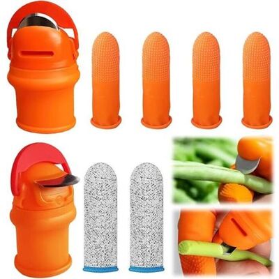 IRISFR Lntyq Coupeur De Pouce De Jardinage, 8 Pcs Couteau De Jardin En Silicone, Gardening Thumb Knife, Outillage De Jardin, Pour Le Jardinage, La Récolte De Légumes Et De Fruits - Publicité IRISFR Lntyq Coupeur De Pouce De Jardinage, 8 Pcs Couteau De Jardin En Silicone, Gardening Thumb Knife, Outillage De Jardin, Pour Le Jardinage, La Récolte De Légumes Et De Fruits - Publicité