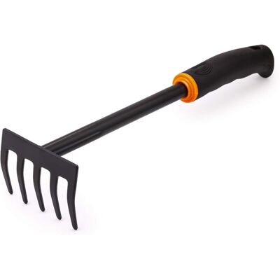 FANGMEDIA Râteau De Jardin De Luxe 9 Cm De Large En Acier Carbone Laqué Noir Râteau De Jardin Avec Poignée Ergonomique Pour Jardin, Balcon, Potager, Terrasse Ou Entretien Funéraire - Publicité FANGMEDIA Râteau De Jardin De Luxe 9 Cm De Large En Acier Carbone Laqué Noir Râteau De Jardin Avec Poignée Ergonomique Pour Jardin, Balcon, Potager, Terrasse Ou Entretien Funéraire - Publicité