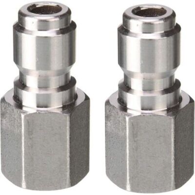 OEM Lot De 2 Coupleurs De Nettoyeur Haute Pression. Prise À Connexion Rapide De 6.35 Mm Vers Raccord Npt Femelle De 6.35 Mm. 5000 Psi - Publicité OEM Lot De 2 Coupleurs De Nettoyeur Haute Pression. Prise À Connexion Rapide De 6.35 Mm Vers Raccord Npt Femelle De 6.35 Mm. 5000 Psi - Publicité