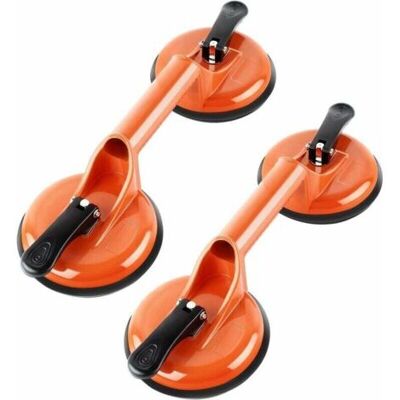ABYSSE 1pcs Lève-vitres À Ventouses En Aluminium - 105 Kg - 118 Mm - Avec Double Ventouses - Orange - Publicité ABYSSE 1pcs Lève-vitres À Ventouses En Aluminium - 105 Kg - 118 Mm - Avec Double Ventouses - Orange - Publicité