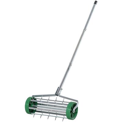 OEM Aérateur De Pelouse , 43,5 Cm De Large, Manuel, Avec Bac De Rangement, Outils De Jardin, Carotteuse, Aération Du Sol, Entretien Des Pelouses Et Des Sols Compactés - Publicité OEM Aérateur De Pelouse , 43,5 Cm De Large, Manuel, Avec Bac De Rangement, Outils De Jardin, Carotteuse, Aération Du Sol, Entretien Des Pelouses Et Des Sols Compactés - Publicité