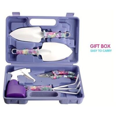 ABYSSE Ensemble D'Outils De Jardinage Tout-en-un Avec 5 Outils Essentiels - Construction Robuste En Plastique Et Acier Inoxydable, Poignée Et Lames Ergonomiques Pour Fleurs En Pot, Légumes - Publicité ABYSSE Ensemble D'Outils De Jardinage Tout-en-un Avec 5 Outils Essentiels - Construction Robuste En Plastique Et Acier Inoxydable, Poignée Et Lames Ergonomiques Pour Fleurs En Pot, Légumes - Publicité