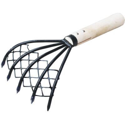 BRINSEA Râteau À Palourdes Avec Filet 5 Griffes Manche En Bois Râteau Coquille Outil De Creusage Creuser Des Accessoires De Fruits De Mer Désherbage Outil Agricole Manche En Bois Fourche - Publicité BRINSEA Râteau À Palourdes Avec Filet 5 Griffes Manche En Bois Râteau Coquille Outil De Creusage Creuser Des Accessoires De Fruits De Mer Désherbage Outil Agricole Manche En Bois Fourche - Publicité