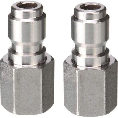 OEM Lot De 2 Coupleurs De Nettoyeur Haute Pression, Prise À Connexion Rapide De 6,35 Mm Vers Raccord Npt Femelle De 6,35 Mm, 5000 Psi-dou - Publicité OEM Lot De 2 Coupleurs De Nettoyeur Haute Pression, Prise À Connexion Rapide De 6,35 Mm Vers Raccord Npt Femelle De 6,35 Mm, 5000 Psi-dou - Publicité