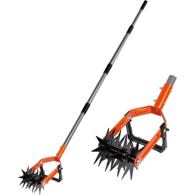 GRASSLIN 1 - Cultivateur Rotatif - Désherbeur - Manche Réglable Acier Inoxydable - Pour Aérer Et Émietter Le Sol - Jardinage Manuel - Noir - 90x40cm - Publicité GRASSLIN 1 - Cultivateur Rotatif - Désherbeur - Manche Réglable Acier Inoxydable - Pour Aérer Et Émietter Le Sol - Jardinage Manuel - Noir - 90x40cm - Publicité