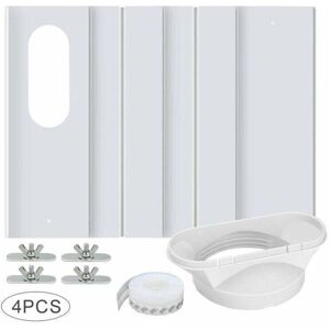 Ensemble De 4 Plaques Réglables Pour Kit De Fenêtre, Utilisées Pour Le Montage De Climatiseurs Avec Tuyau D'Échappement De 13 Cm De Diamètre. Dolaso - Publicité Ensemble De 4 Plaques Réglables Pour Kit De Fenêtre, Utilisées Pour Le Montage De Climatiseurs Avec Tuyau D'Échappement De 13 Cm De Diamètre. Dolaso - Publicité