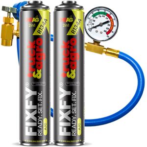 OEM Fixfy Truck & Agro 2x1000ml - Le Plus Grand Bidon Du Marché Pour Recharger La Climatisation R134a + Tuyau Avec Manomètre - Camions Et Machines Agricoles - Publicité OEM Fixfy Truck & Agro 2x1000ml - Le Plus Grand Bidon Du Marché Pour Recharger La Climatisation R134a + Tuyau Avec Manomètre - Camions Et Machines Agricoles - Publicité