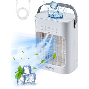 Vevor Climatiseur Portable, 4 En 1, Refroidisseur Air Par Evaporation, Reservoir Deeau 700 Ml, Mini Ventilateur De Bureau 3 Vitesses Minuterie Intelligente, Lumiere 7 Couleurs, Pour Chambre A Coucher - Publicité Vevor Climatiseur Portable, 4 En 1, Refroidisseur Air Par Evaporation, Reservoir Deeau 700 Ml, Mini Ventilateur De Bureau 3 Vitesses Minuterie Intelligente, Lumiere 7 Couleurs, Pour Chambre A Coucher - Publicité