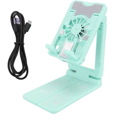 Cellfast Support De Refroidissement Pour Téléphone Portable, Ventilateur De Bureau Réglable En Hauteur Avec Lumières Rvb Colorées Pour Le - Publicité Cellfast Support De Refroidissement Pour Téléphone Portable, Ventilateur De Bureau Réglable En Hauteur Avec Lumières Rvb Colorées Pour Le - Publicité