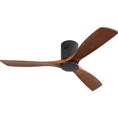 ACKERMAN Ventilateur De Plafond Bas Profil 52 Pouces Dc 3 Pales En Bois Sculpté Moteur Silencieux Réversible Télécommande Sans Lumière - Publicité ACKERMAN Ventilateur De Plafond Bas Profil 52 Pouces Dc 3 Pales En Bois Sculpté Moteur Silencieux Réversible Télécommande Sans Lumière - Publicité