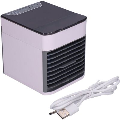 PELTOR Jeffergarden Mini Climatiseur, Ventilateur, Humidificateur Et Purificateur Alimentés Par Usb, Pour Voiture, Bureau Et Maison - Publicité PELTOR Jeffergarden Mini Climatiseur, Ventilateur, Humidificateur Et Purificateur Alimentés Par Usb, Pour Voiture, Bureau Et Maison - Publicité