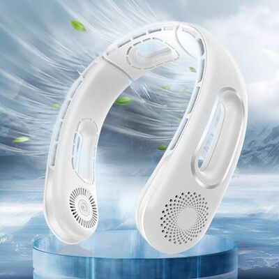 LUMIERE Ventilateur De Cou En Promotion, Mains Libres, Sans Pales, Portable Et Rechargeable, Ventilation À 360°, 4 Vitesses, Silencieux, Idéal Pour Les Voyages - Publicité LUMIERE Ventilateur De Cou En Promotion, Mains Libres, Sans Pales, Portable Et Rechargeable, Ventilation À 360°, 4 Vitesses, Silencieux, Idéal Pour Les Voyages - Publicité