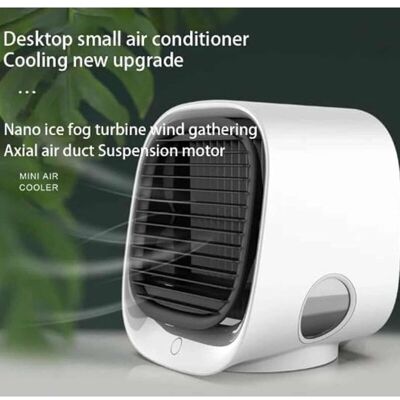 OEM Climatiseur, Ventilateur De Refroidissement, Mini Refroidisseur D'Air À 3 Vitesses, Climatiseur Portable Avec Veilleuse, Ventilateur De Bureau Humidificateur Pour Maison, Bureau, Chambre-crezuo - Publicité OEM Climatiseur, Ventilateur De Refroidissement, Mini Refroidisseur D'Air À 3 Vitesses, Climatiseur Portable Avec Veilleuse, Ventilateur De Bureau Humidificateur Pour Maison, Bureau, Chambre-crezuo - Publicité