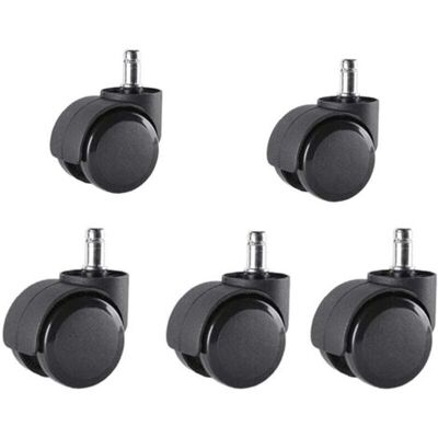 ABYSSE Jeu De 5 Roulettes De Chaises De Bureau 10 Mm X 22 Mm - - Roulettes Pour Sols Durs Jusqu'à 175 Kg - - Roues Pour Chaises Pivotantes - - Installation Facile Sans Outils - Publicité ABYSSE Jeu De 5 Roulettes De Chaises De Bureau 10 Mm X 22 Mm - - Roulettes Pour Sols Durs Jusqu'à 175 Kg - - Roues Pour Chaises Pivotantes - - Installation Facile Sans Outils - Publicité