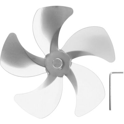 PELTOR Jeffergarden Pales De Rechange Pour Ventilateur De Poêle En Alliage D'Aluminium, Améliorent La Circulation De L'Air Chaud Et Sont Disponibles En 5 Accessoires Argentés - Publicité PELTOR Jeffergarden Pales De Rechange Pour Ventilateur De Poêle En Alliage D'Aluminium, Améliorent La Circulation De L'Air Chaud Et Sont Disponibles En 5 Accessoires Argentés - Publicité