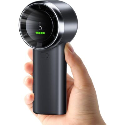 Vision Mini Ventilateur Portable Usb Haute Vitesse, Alimenté Par Batterie, 5 Vitesses, 4 000 Mah, Rechargeable Par Usb, Pour Les Voyages, Le Bureau, Le Camping, L'École Et Le Sport (noir) - Publicité Vision Mini Ventilateur Portable Usb Haute Vitesse, Alimenté Par Batterie, 5 Vitesses, 4 000 Mah, Rechargeable Par Usb, Pour Les Voyages, Le Bureau, Le Camping, L'École Et Le Sport (noir) - Publicité