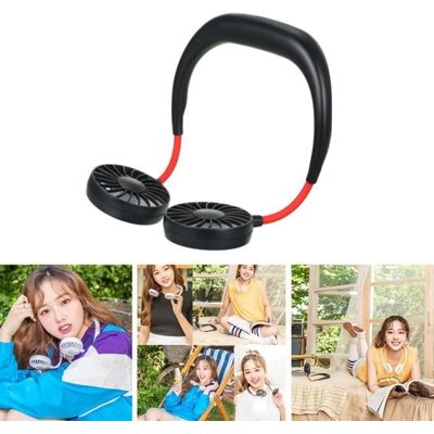 Cellfast Mini Ventilateur Portable - Non Spécifié - Modèle Double - 3 Vitesses - Rechargeable Usb - Noir - Publicité Cellfast Mini Ventilateur Portable - Non Spécifié - Modèle Double - 3 Vitesses - Rechargeable Usb - Noir - Publicité