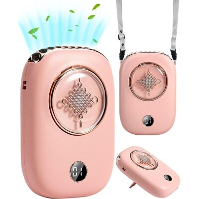 MOXIE Mini Ventilateur Portable Rechargeable Personnel Batterie 3 Vitesses 2000mah Avec Affichage De La Batterie Led Et Cordon D'Alimentation Pour L'Extérieur, La Cuisine, Le Bureau, La Plage, La Marche - Publicité MOXIE Mini Ventilateur Portable Rechargeable Personnel Batterie 3 Vitesses 2000mah Avec Affichage De La Batterie Led Et Cordon D'Alimentation Pour L'Extérieur, La Cuisine, Le Bureau, La Plage, La Marche - Publicité