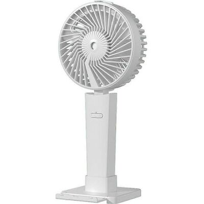 FLAMMKRAFT Ventilateur Portable Silencieux, Mini Ventilateur Rechargeable Usb Avec Brumisateur Et Lumière Led. Publicité FLAMMKRAFT Ventilateur Portable Silencieux, Mini Ventilateur Rechargeable Usb Avec Brumisateur Et Lumière Led. Publicité