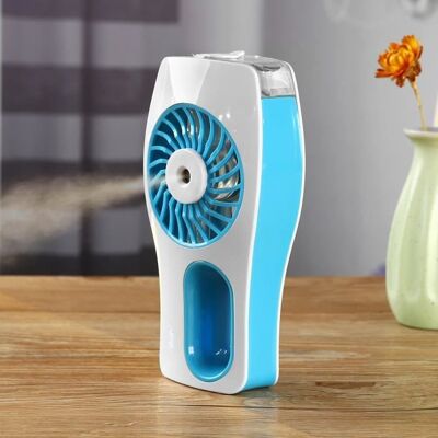 Cellfast Humidificateur Ventilateur Rechargeable Portable 2en1 - Bleu - 3 Modes - Ultra-silencieux - 2000mah - 35ml - Publicité Cellfast Humidificateur Ventilateur Rechargeable Portable 2en1 - Bleu - 3 Modes - Ultra-silencieux - 2000mah - 35ml - Publicité