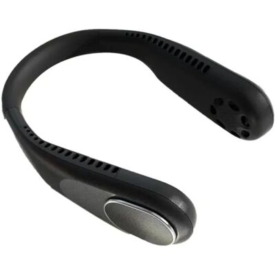 BRINSEA Ventilateur De Cou Sans Feuilles Paresseux Charge Usb Muet Mini Étudiant Sport Noir - Publicité BRINSEA Ventilateur De Cou Sans Feuilles Paresseux Charge Usb Muet Mini Étudiant Sport Noir - Publicité